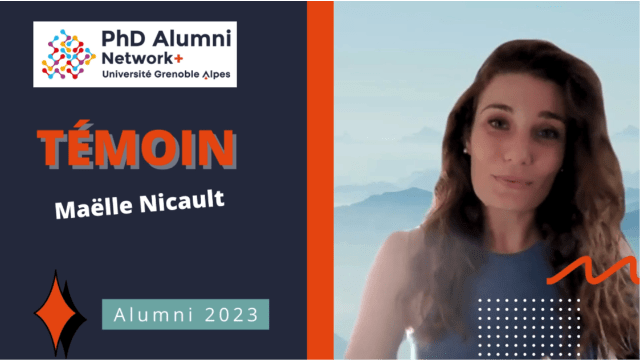 TEMOIGNAGE - Maëlle NICAULT - Thèse CIFRE