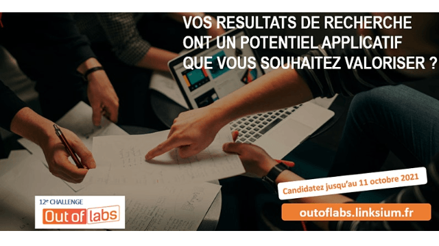  12ème édition du challenge Out Of Labs, Linksium | 23 septembre 2021 : webinaire pour les doctorants