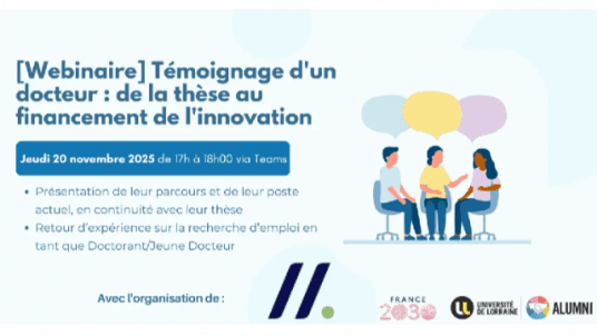 [Webinaire PhD Alumni x FI Match ] Témoignage d'un docteur : de la thèse au financement de l'innovation